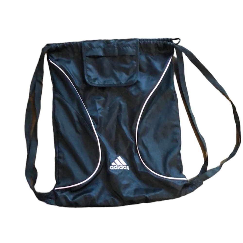 Adidas Black Drawstring Cinch Backpack - Picture 2 of 6